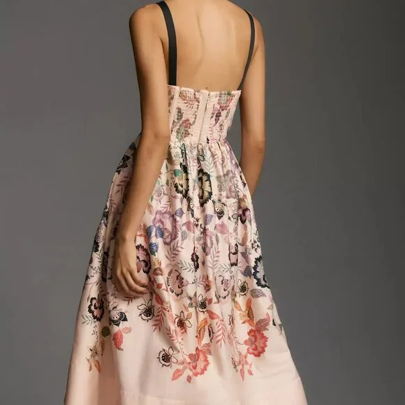 By Anthropologie Sleeveless Printed Midi Dress - Picture 4 of 6